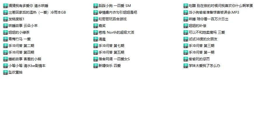 【North】【典藏版】剧情向中文音声合集31部