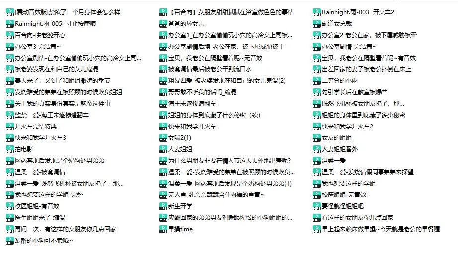 【Rainnight.雨】绝版剧情向中文音声合集61部