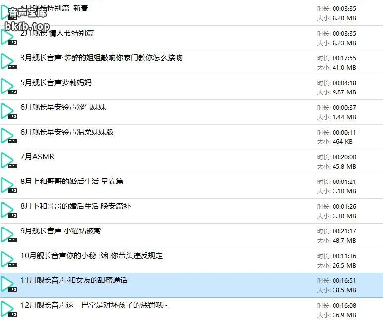 B站酸柚粥sayo：2024年舰长音声合集13A 1
